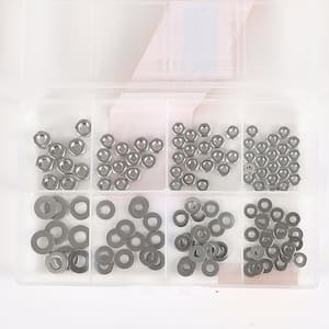 (124-Piece) Stainless Steel Nut and Washer Assortment Kit