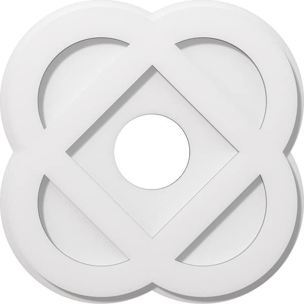 1 in. P X 6-1/4 in. C X 16 in. OD X 4 in. ID Charlotte Architectural Grade PVC Contemporary Ceiling Medallion