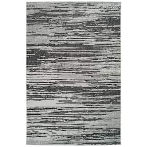 Soleri Collection Charcoal 3'11" x 5'11" Rectangle Residential Indoor-Outdoor Area Rug