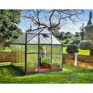 Mythos 6 ft. x 10 ft. Gray/Clear DIY Greenhouse Kit