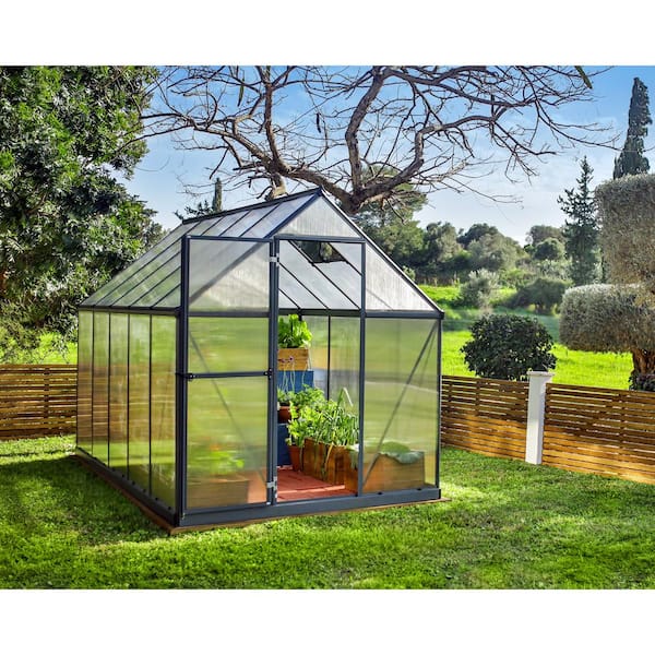 Mythos 6 ft. x 10 ft. Gray/Clear DIY Greenhouse Kit