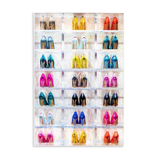 Arranged High Heels by Graffi*Tee Studios Unframed Abstract Graphic Art Print 15 in. x 10 in.