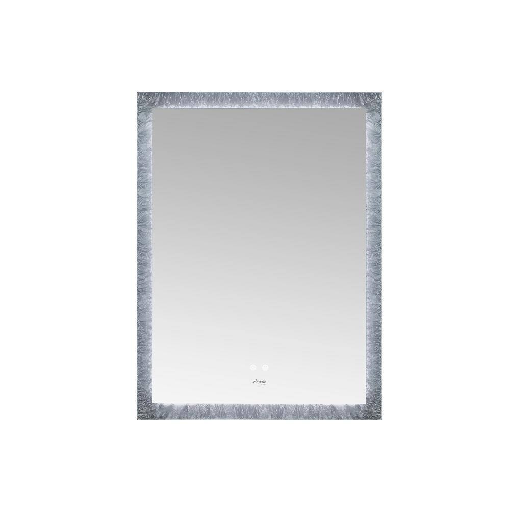 Elegance Frameless LED Vanity Mirror 24" x 40" with Dimmer and Defogger