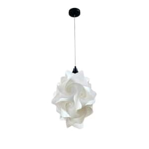 Chi 1-Light White Shaded Pendant Light