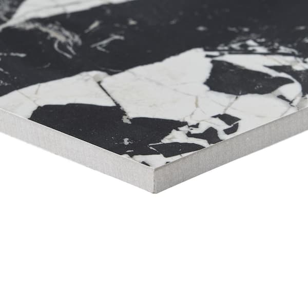 Ivy Hill Tile Kasama Black Antique 29.13 in. x 29.13 in. Matte