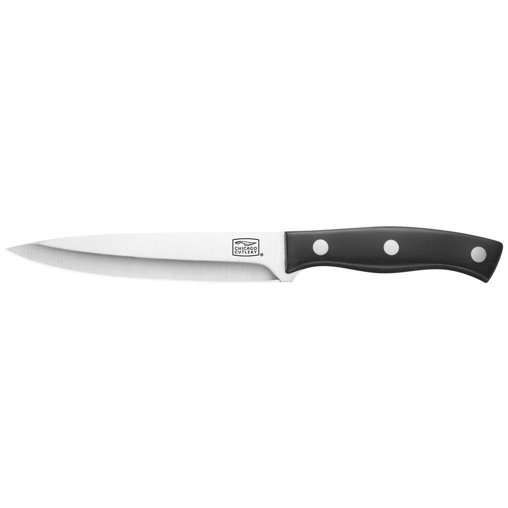 Ellsworth 13-Piece Stainless Steel Knife Set with Natural Wood Block