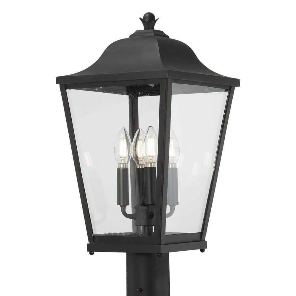 Minka Lavery Savannah 4-light Black Aluminum Hardwired Outdoor Weather 