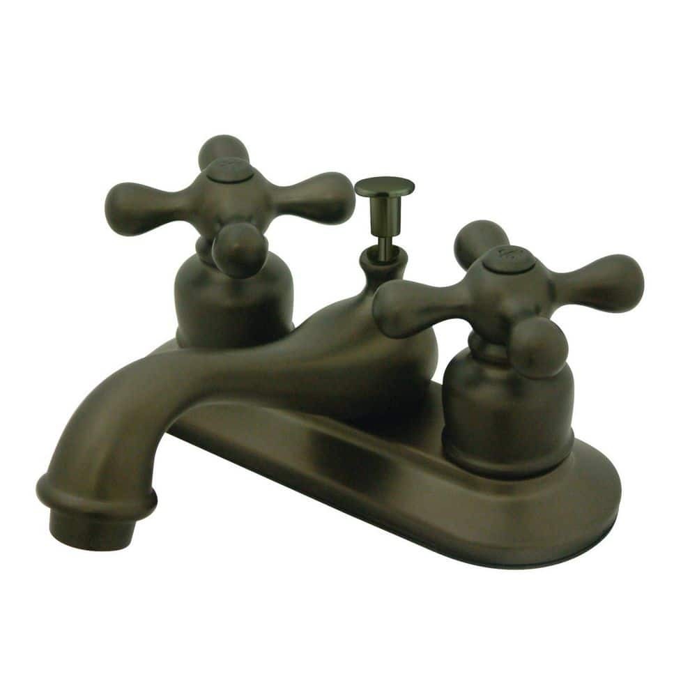 Kingston Brass Restoration 4 In. Centerset 2-Handle Bathroom Faucet ...