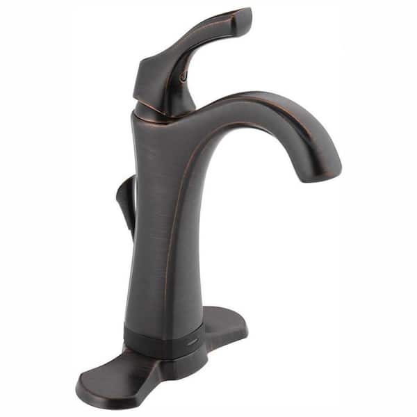 Delta Addison Single Hole Single-Handle Bathroom Faucet with Touch2O.xt Technology in Venetian Bronze