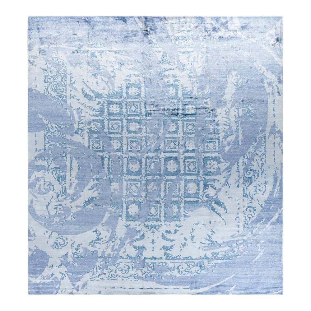 Modern-Contemporary Purple 9 X 12 Hand-Knotted Silk Indoor Area Rug price history on PriceWatchPro