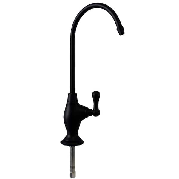 Westbrass 10 in. Classic Single-Handle Handle Cold Water Dispenser Faucet, Matte Black