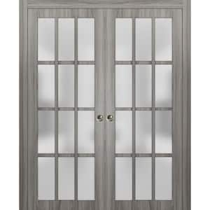 SARTODOORS Closet Sliding Doors 60 x 96, Gray