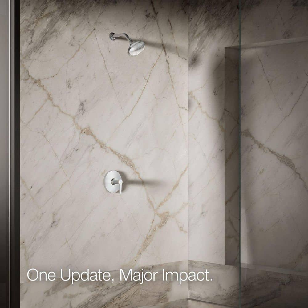 Polished Chrome Single-Function Wall-Mount Showerhead