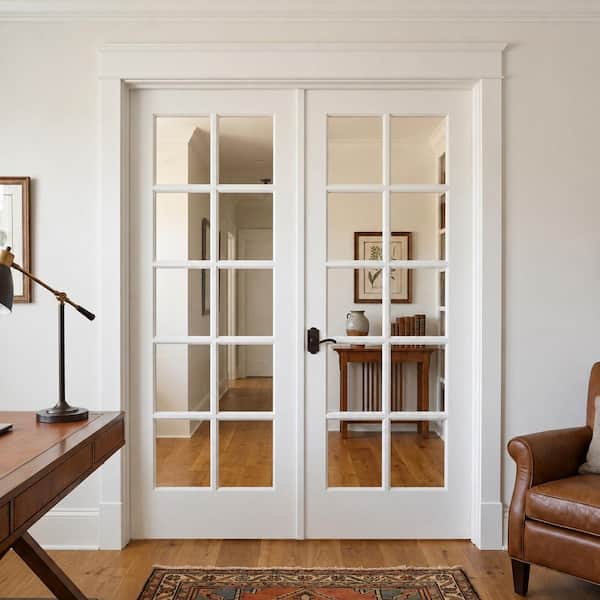 Krosswood Doors 72 in. x 80 in. Craftsman Shaker 10-Lite Both