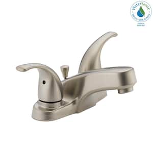 Core 4 in. Centerset 2-Handle Bathroom Faucet in Brushed Nickel