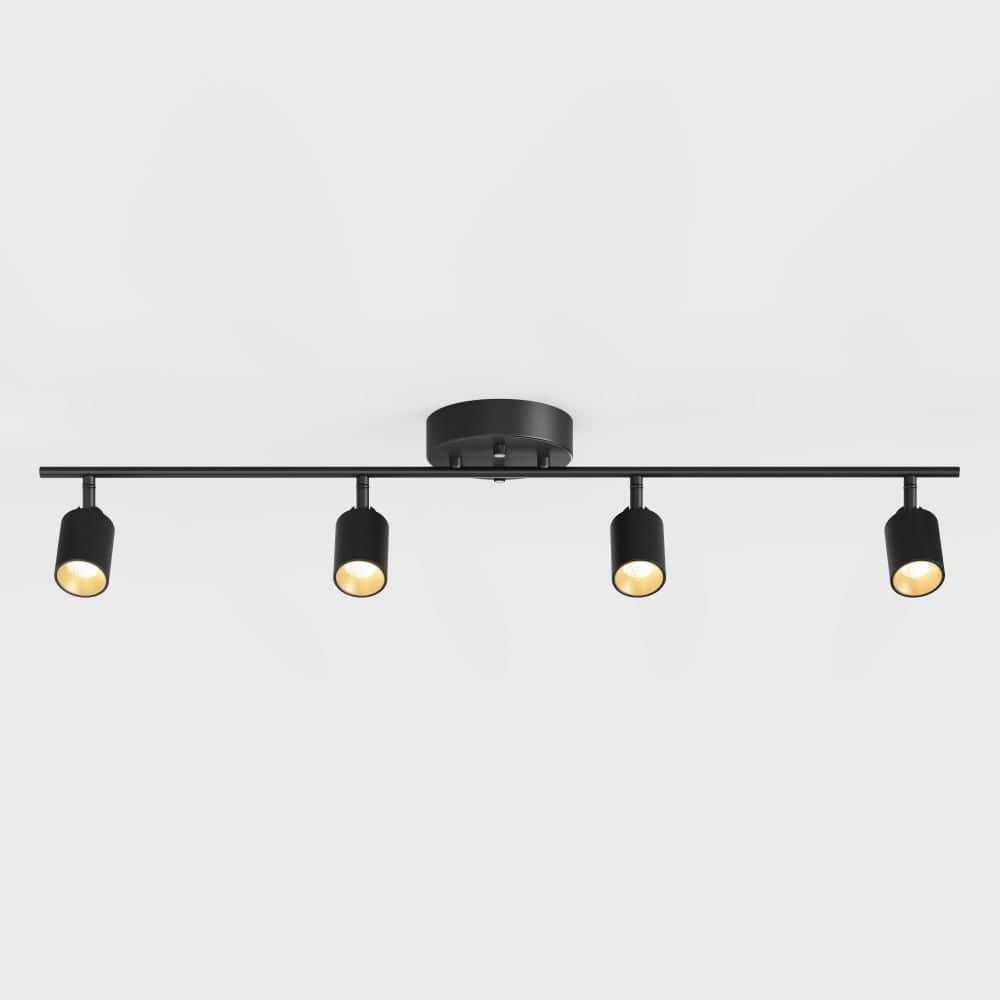 Vidalite Shura 4-Light Black Integrated LED Track Light with