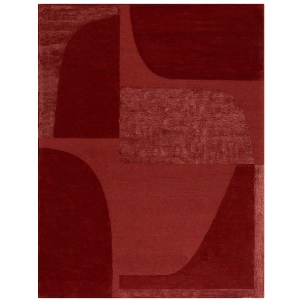 5th Avenue 8 ft. x 10 ft. Rust Geometric Area Rug