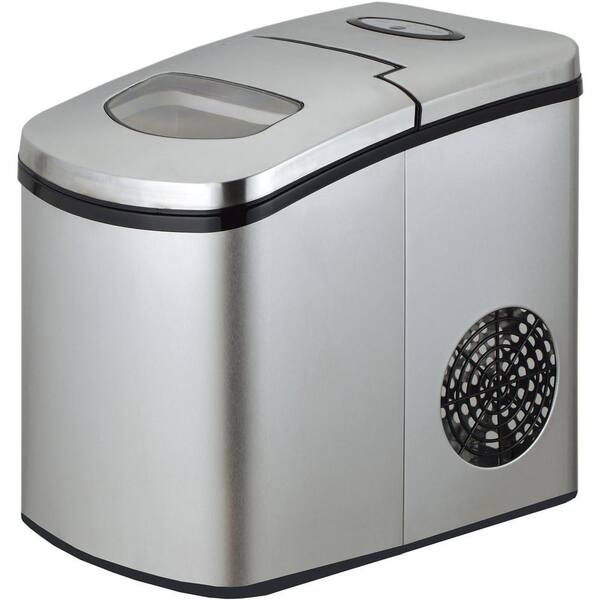 Avanti 2 lbs. Countertop Portable Icemaker in Stainless Steel