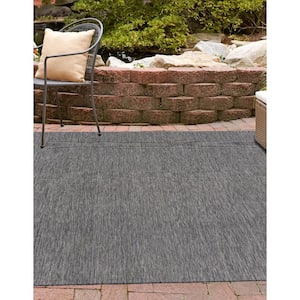 Outdoor Solid Black 13 ft. x 13 ft. Indoor/Outdoor Area Rug