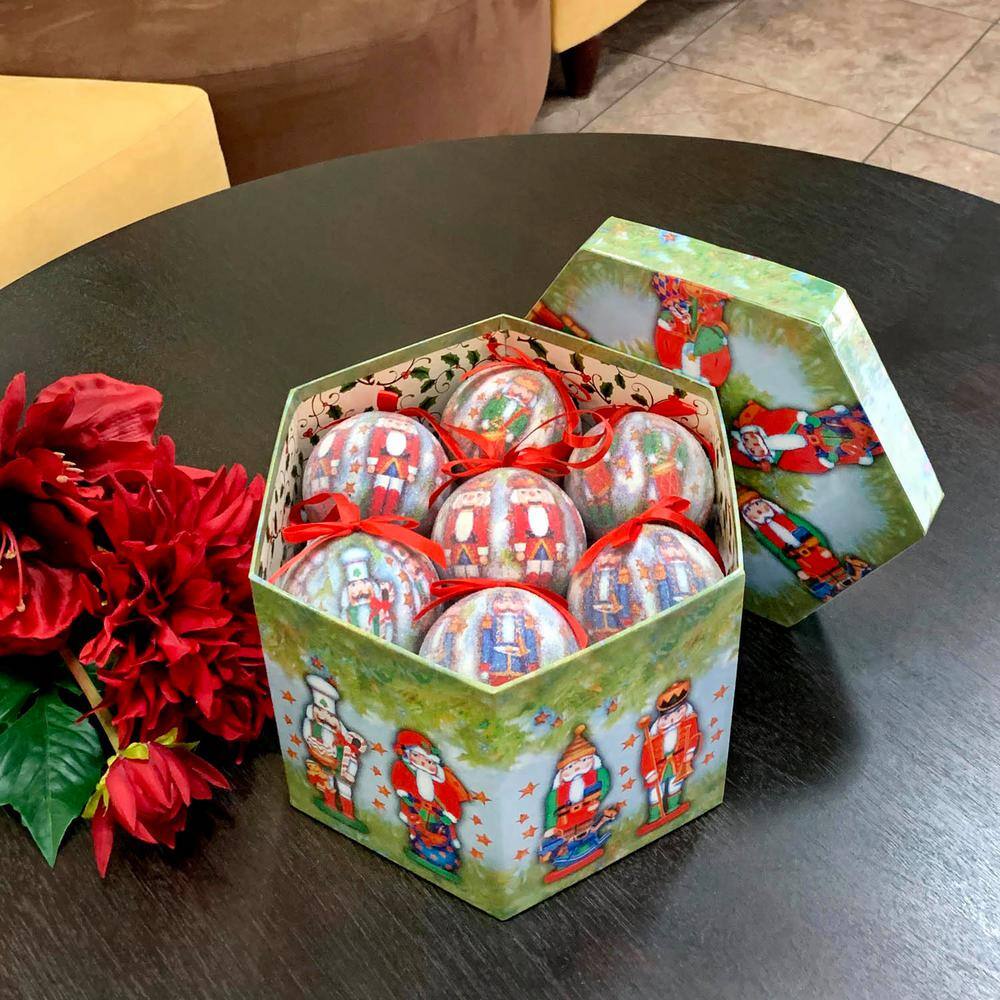Nutcracker Collection Christmas Tree Ornaments in Decorative Box (Set of 14