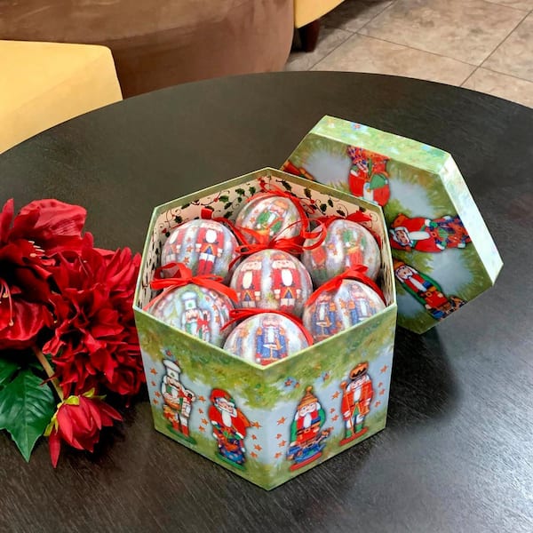 HEMSLY INC Nutcracker Collection Christmas Tree Ornaments in Decorative Box (Set of 14)