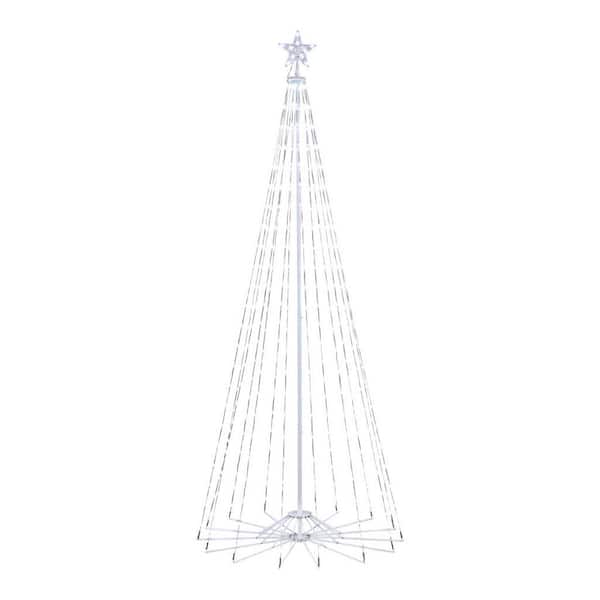 Home Accents Holiday 8 ft 31 Function LED Cone Tree Holiday Yard ...