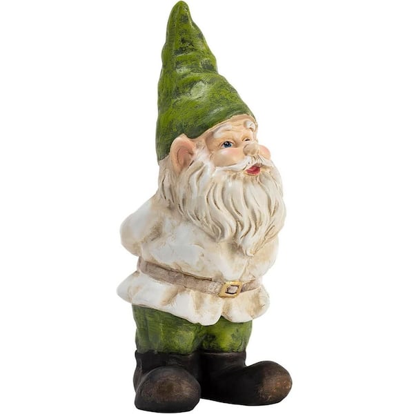 12" Tall Traditional Outdoor Garden Gnome Yard Statue Decoration