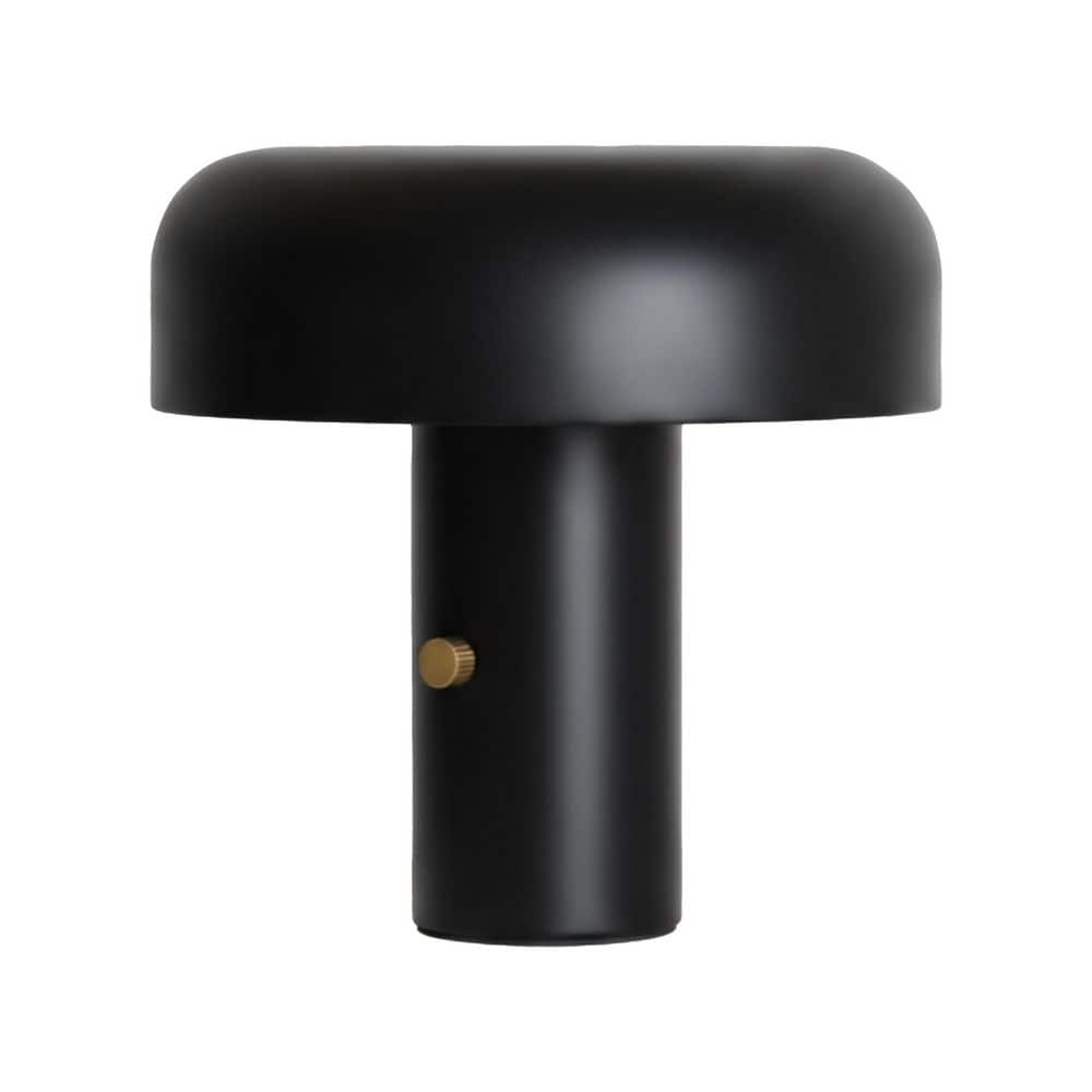 Anita LED 12.2 in. Sanded Matte Black Modern Contemporary Round Dome Dimmable Bedside Nightstand Desk Lamp price history on PriceWatchPro