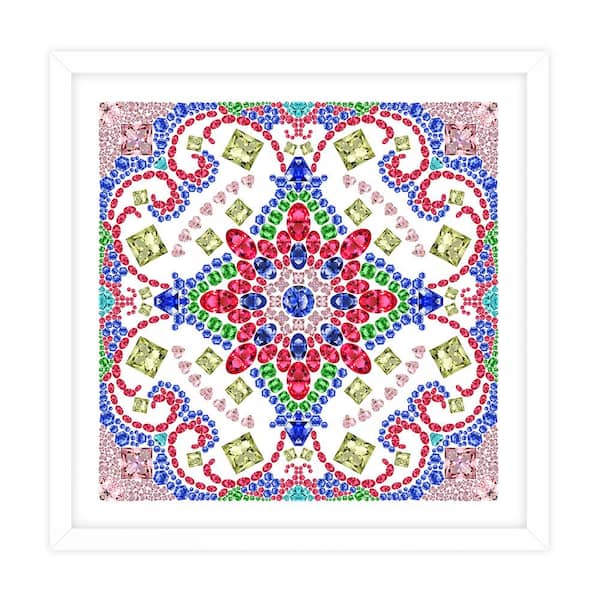 Unbranded Nature Kaleidoscopes Framed Animal Art Print 18 in. x 18 in.