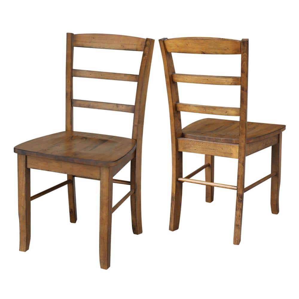 Pecan discount dining chairs