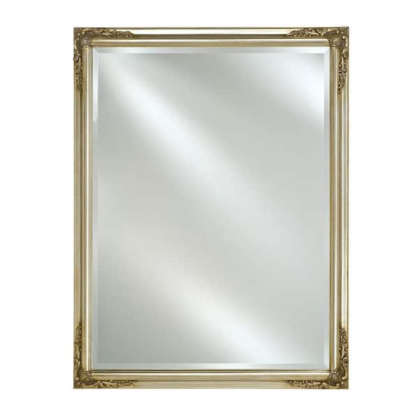 Afina Single Door 24 in. x 30 in. Recessed Medicine Cabinet Basix Plus Antique Silver
