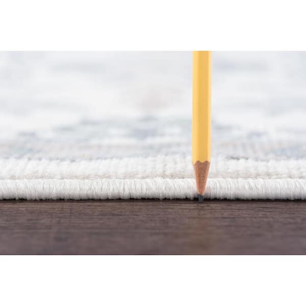 Hampton Brocade Cream 4 ft. x 6 ft. Indoor Area Rug