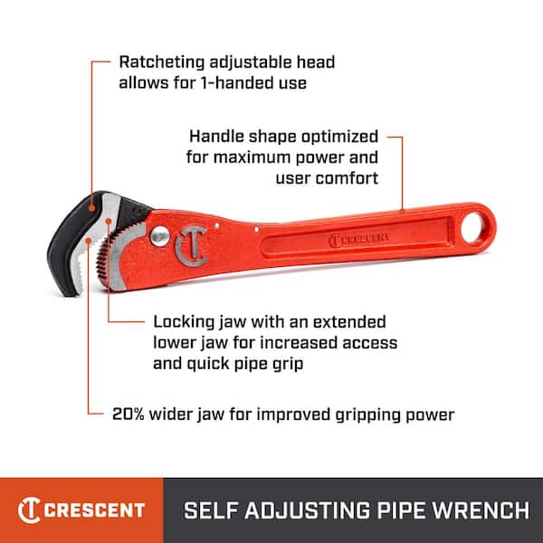 12 in. Self Adjusting Pipe Wrench