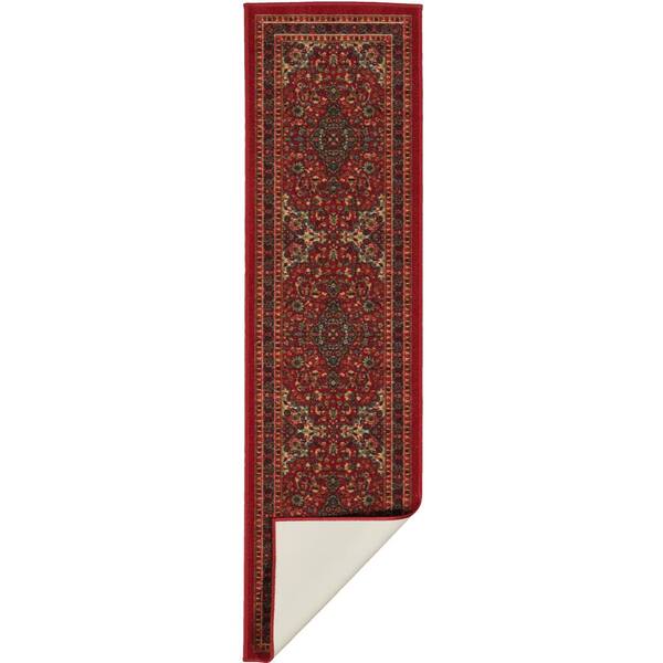 Ottomanson Ottohome Collection Non-Slip Rubberback Modern Solid 2x5 Indoor  Runner Rug, 1 ft. 8 in. x 4 ft. 11 in., Red OTH8400-20X59 - The Home Depot
