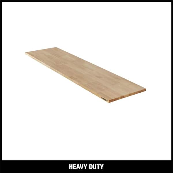 Husky 84 in. Solid Wood Work Surface for Heavy Duty Welded Steel Garage Storage System