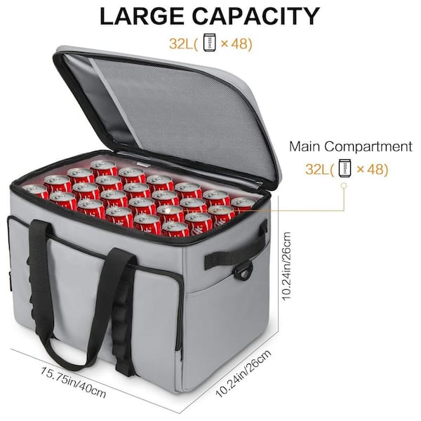 Misopily 34 qt. Leakproof Insulated Soft-Side Cooler Bag Large