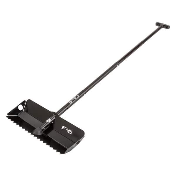 Stealth X-Wide Snow Shovel - Aluminum Blade with Collapsible 54 in. Handle for Camping and Overlanding - Black/Red