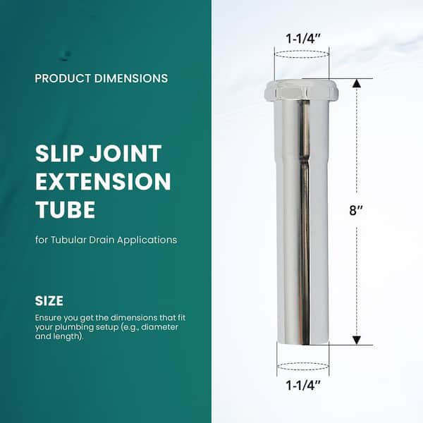 PLUMBFLEX 1-1/2 In. Utility/ Milwaukee P-Trap For Tubular Drain Applications 17ga Chrome Plated Brass 81821