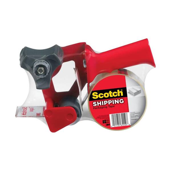 3M Scotch 1.88 in. x 65.6 yds. Shipping Packaging Tape with Dispenser (Case of 6)