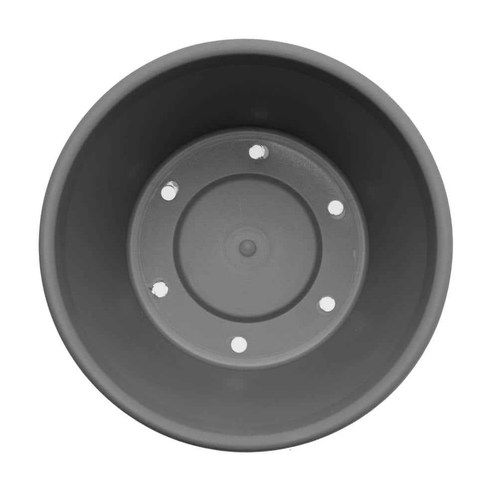 Bloem Charcoal Terra 10" Tapered Outdoor Planter