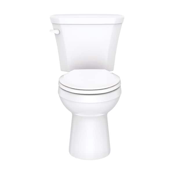 Gerber Viper 2-Piece 1.28 GPF Gravity Fed Elongated Toilet in White with Slow Close Seat
