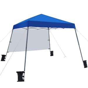 10 ft. x 10 ft. Pop-Up Canopy Lightweight Sun Protection Shelter Outdoor Tent with Sun Shade Wall Backpack Bag