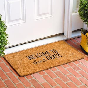 Personalized Welcome to Grade Doormat 17" x 29"