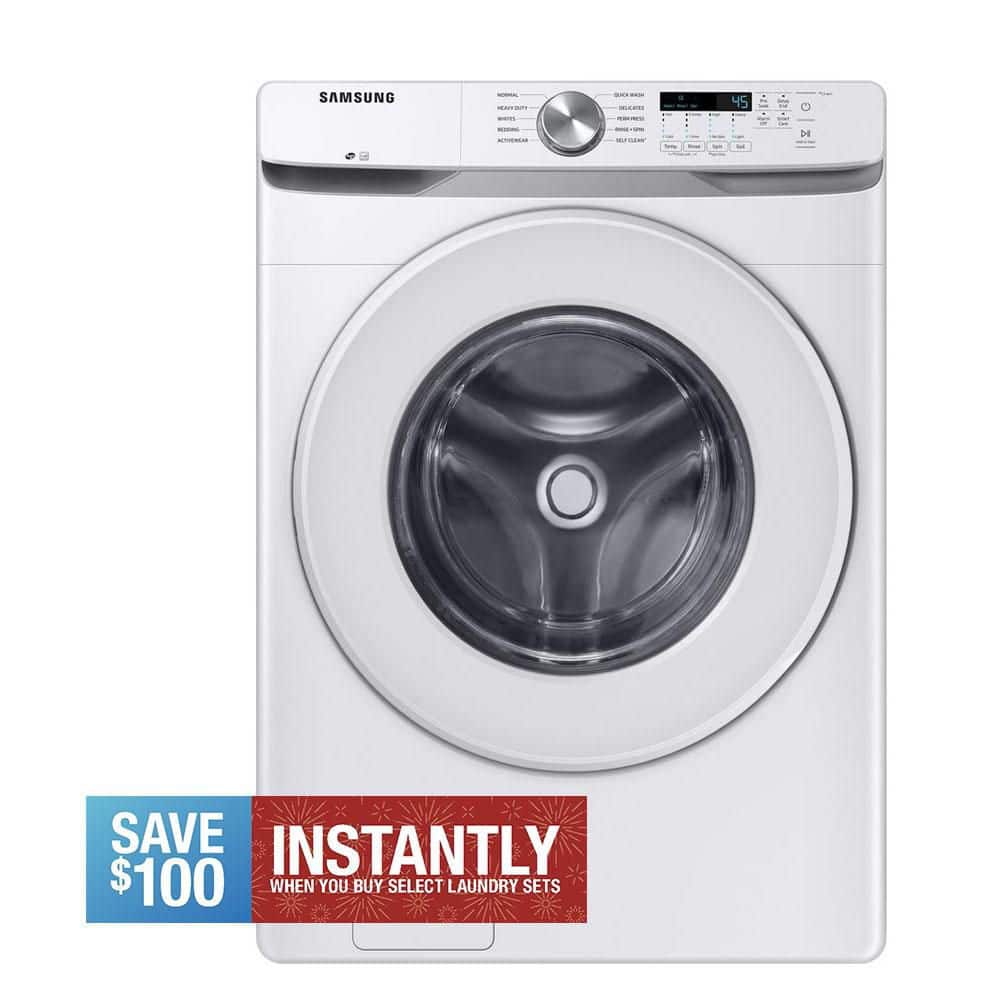 4.5 cu. ft. High-Efficiency Front Load Washer with Self-Clean+ in White