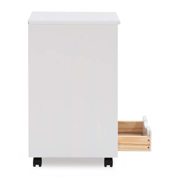 Decor Products Corinne Six Drawer Storage, White Wash Rolling popular Cart-@25f