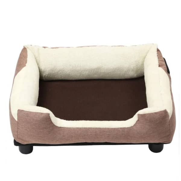 Unbranded Medium Mocha Brown Electronic Heating and Cooling Smart Pet Bed