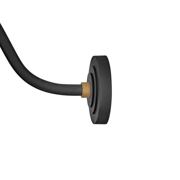 HINKLEY - Foundry Medium 1-Light Textured Black Outdoor Wall Sconce