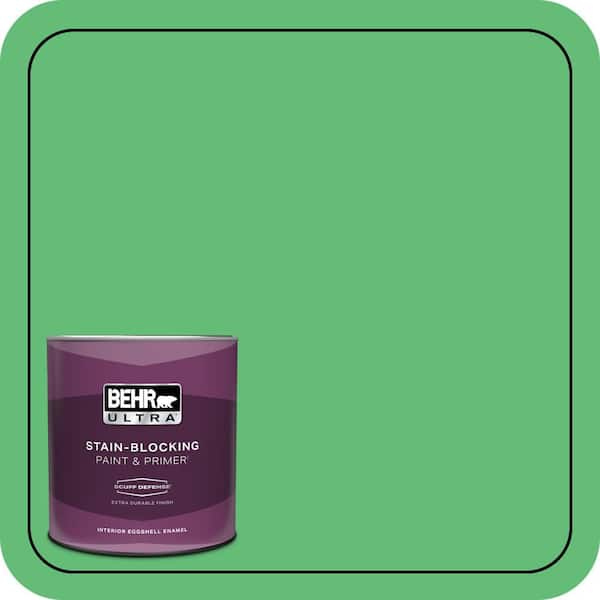 BEHR ULTRA 1 qt. #450B-5 Lady Luck Extra Durable Eggshell Enamel Interior Paint & Primer