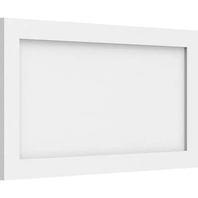 Ekena Millwork 5/8 in. x 2 ft. x 2 ft. Cornell Flat Panel White PVC ...