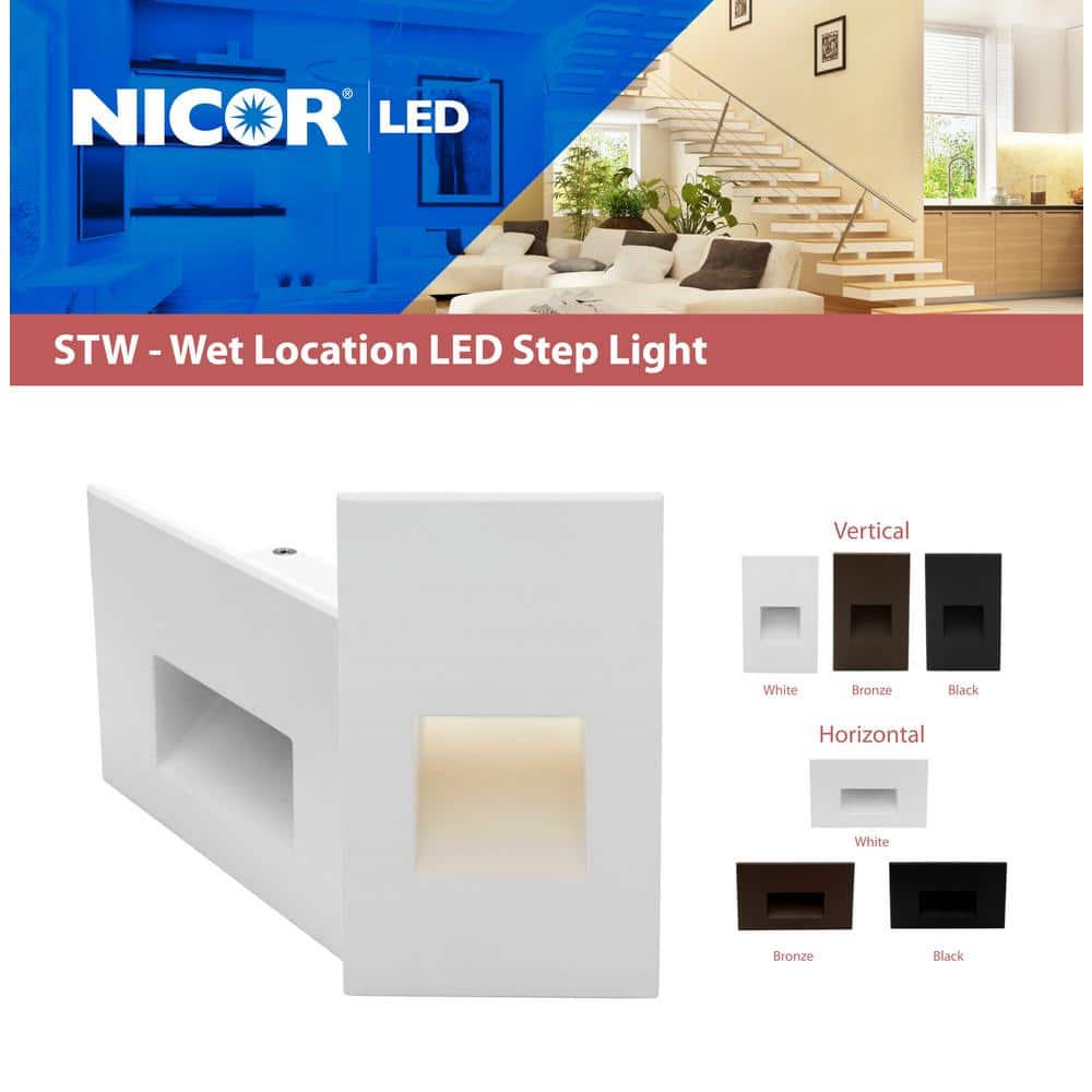White Matte Aluminum LED Pathway Step Light